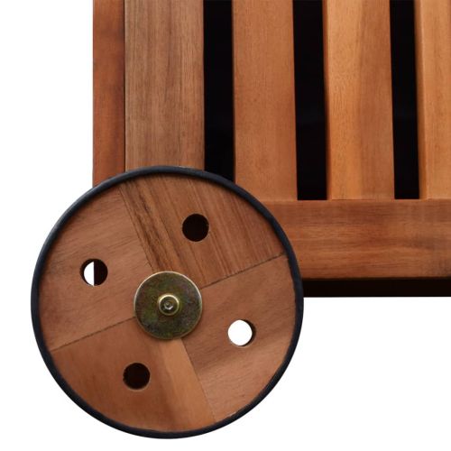 Градински сандък за съхранение, 118x52x58 см, дърво