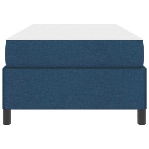 Легло с пружинирана основа с матрак Синьо 90 x 190 cm текстил