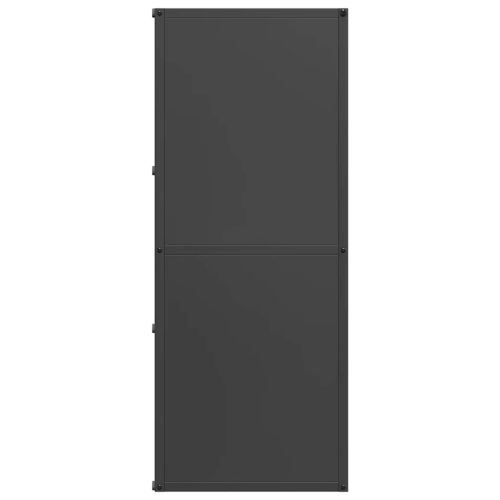 Стойка за дърва, черна, 40x30x75 см, студеновалцувана стомана