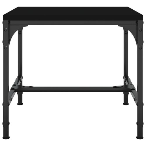 Странична маса, черна, 40x40x35 см, инженерно дърво