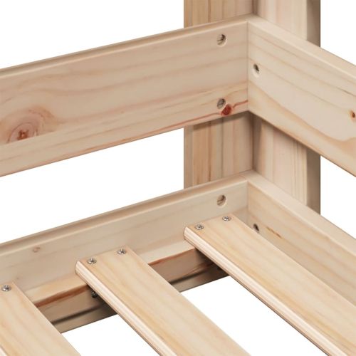 Рамка за легло без матрак 80x160 cm mасивна дървесина Бор