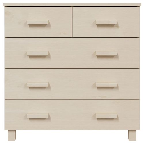 Сайдборд HAMAR, меденокафяв, 79x40x80 см, бор масив