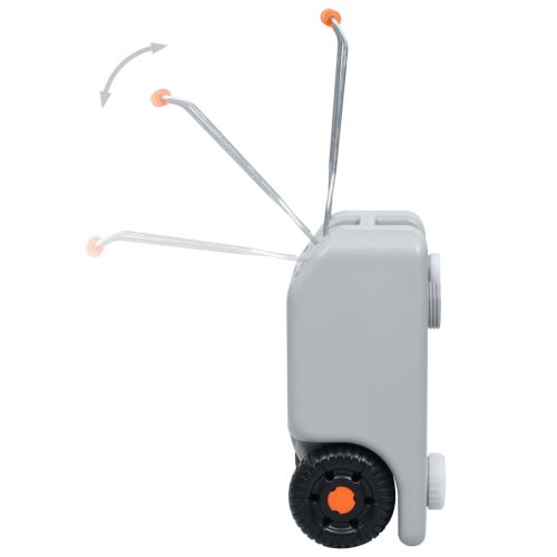 Резервоар за вода на колела за къмпинг 25 л сив