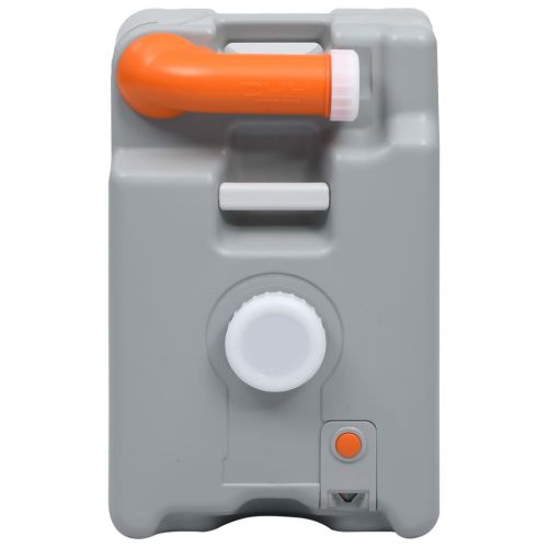 Резервоар за вода на колела за къмпинг, 25 л, сив