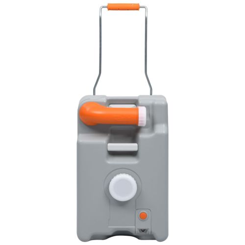 Резервоар за вода на колела за къмпинг, 25 л, сив