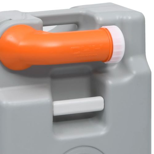 Резервоар за вода на колела за къмпинг, 25 л, сив