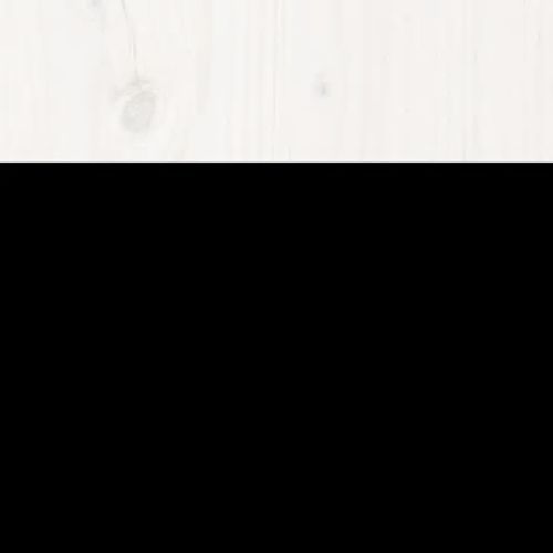 Рамка за легло, бяла, борово дърво масив, 160х200 см