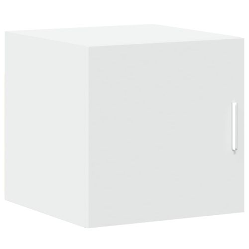 Тесен шкаф за съхранение, бял, 40x42,5x225 см, инженерно дърво