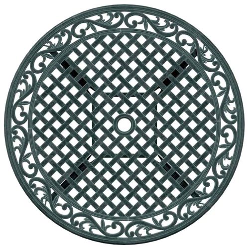 Комплект за хранене в градината 5 pcs Зелен Алуминий