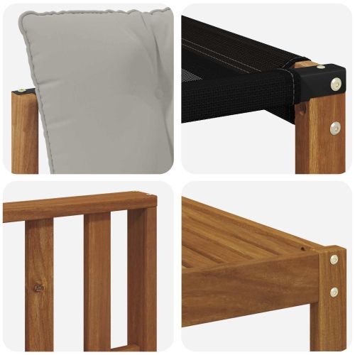 Комплект дивани за открито 7 pcs Естествено и светло сиво