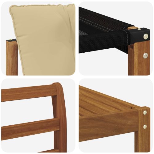 Комплект дивани за открито 9 pcs Натурален и Бежов