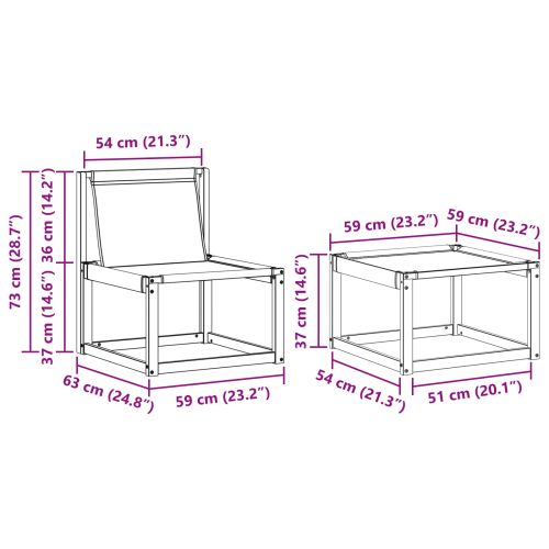 Комплект дивани за открито 4 pcs Естествено и черно