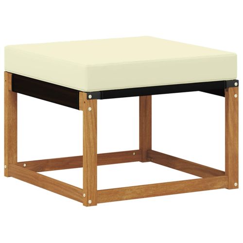 Комплект дивани за открито 9 pcs Натурален и Крема