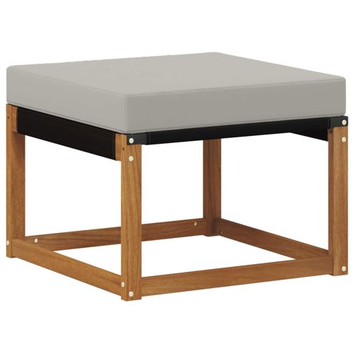 Комплект дивани за открито 9 pcs Естествено и светло сиво