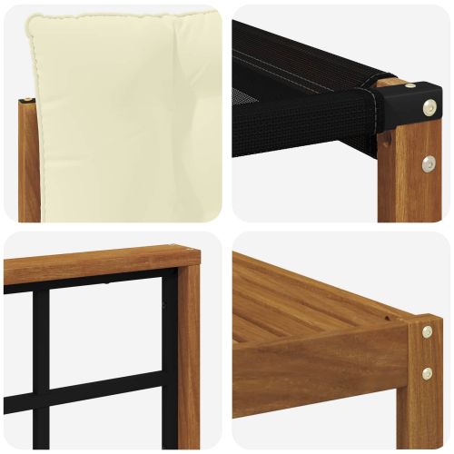 Комплект дивани за открито 30 pcs Натурален и Крема