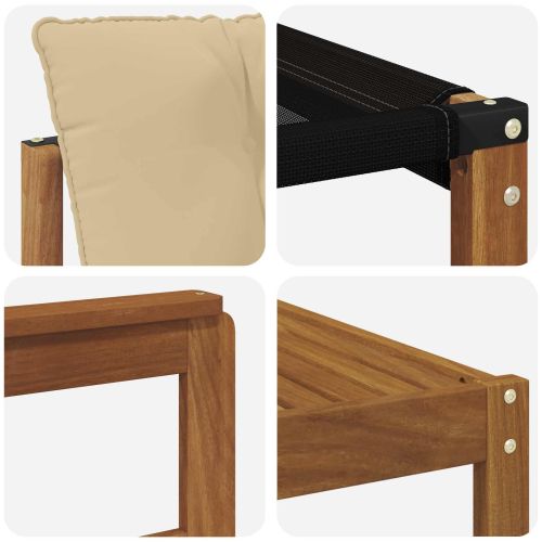 Комплект дивани за открито 11 pcs Натурален и Бежов