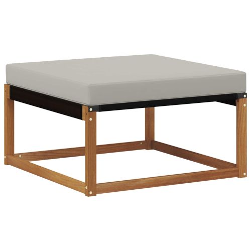 Комплект дивани за открито 6 pcs Естествено и светло сиво