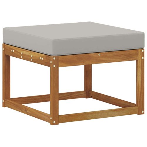 Комплект дивани с възглавница 8 pcs Естествено и светло сиво