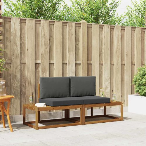 Комплект дивани с възглавница 2 pcs Естествен