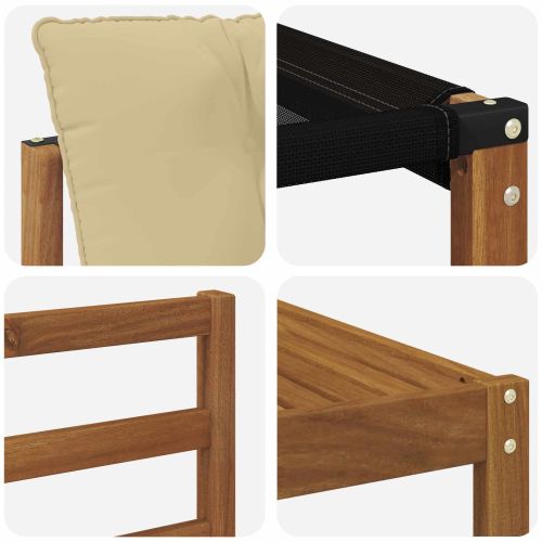 Комплект дивани за открито 5 pcs Натурален и Бежов