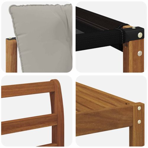 Комплект дивани за открито 6 pcs Естествено и светло сиво