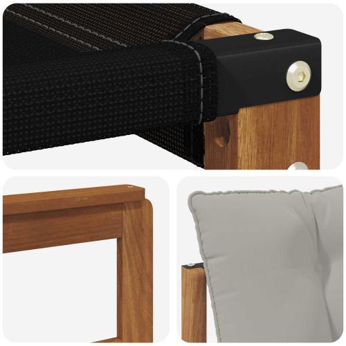 Комплект дивани за открито 8 pcs Естествено и светло сиво