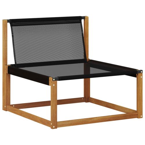 Комплект дивани за открито 8 pcs Естествено и черно