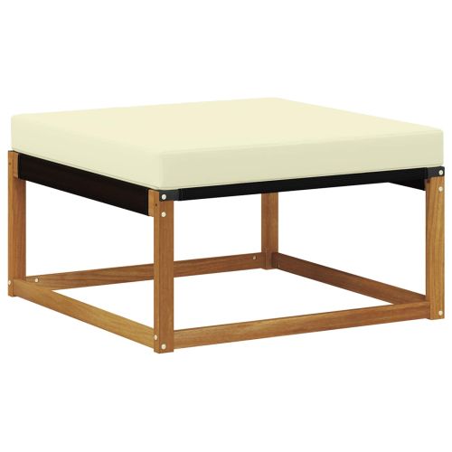 Комплект дивани за открито 19 pcs Натурален и Крема