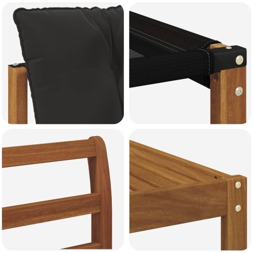 Комплект дивани за открито 19 pcs Естествено и черно