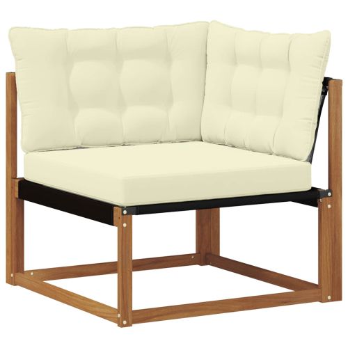 Комплект дивани за открито 24 pcs Натурален и Крема