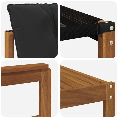 Комплект дивани за открито 25 pcs Естествено и черно