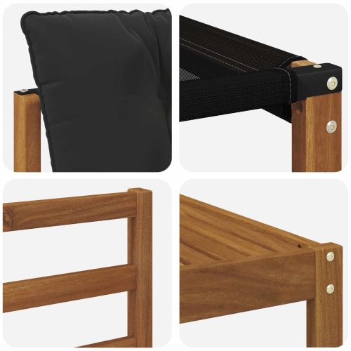 Комплект дивани за открито 11 pcs Естествено и черно