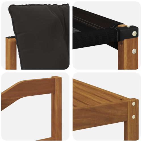 Комплект дивани за открито 11 pcs Естествено и черно