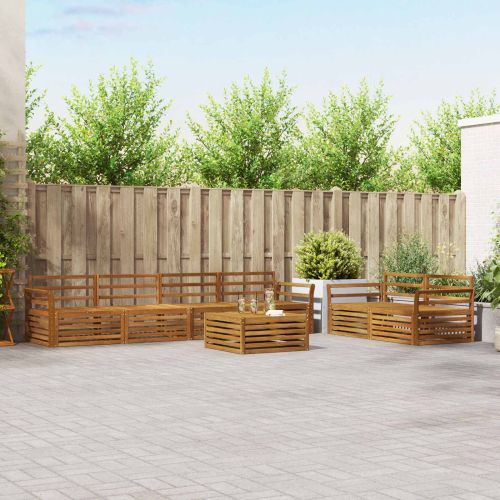 Комплект дивани за открито 7 pcs Естествен