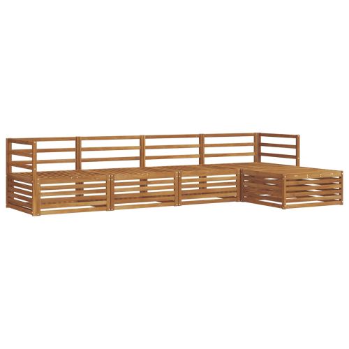 Комплект дивани за открито 5 pcs Естествен