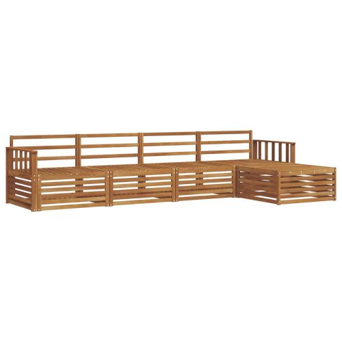 Комплект дивани за открито 5 pcs Естествен