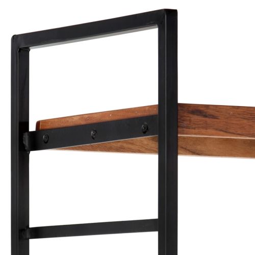 Библиотека с 4 рафта, 80x30x180 см, акация масив