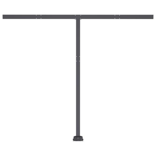 Автоматичен сенник LED и сензор за вятър 350x250 см жълто/бяло