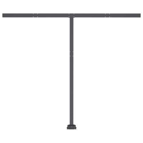 Автоматичен сенник, LED и сензор за вятър, 350x250 см, оранжев