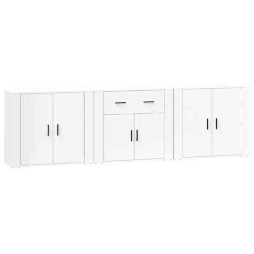 Сайдборди, 3 бр, бели, инженерно дърво