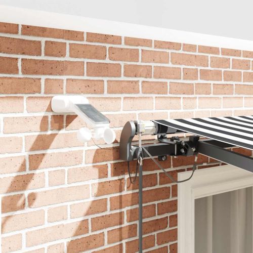 Автоматично прибираща се тента с LED антрацит и бял 300x250 см