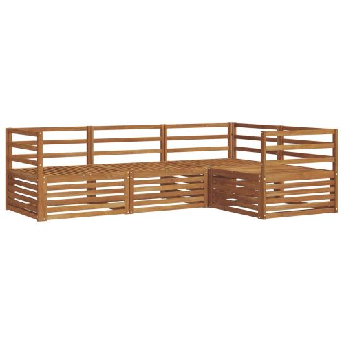 Комплект дивани за открито 4 pcs Естествен