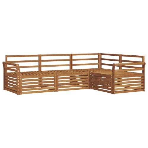 Комплект дивани за открито 4 pcs Естествен