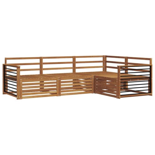 Комплект дивани за открито 4 pcs Естествен