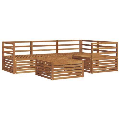 Комплект дивани за открито 5 pcs Естествен