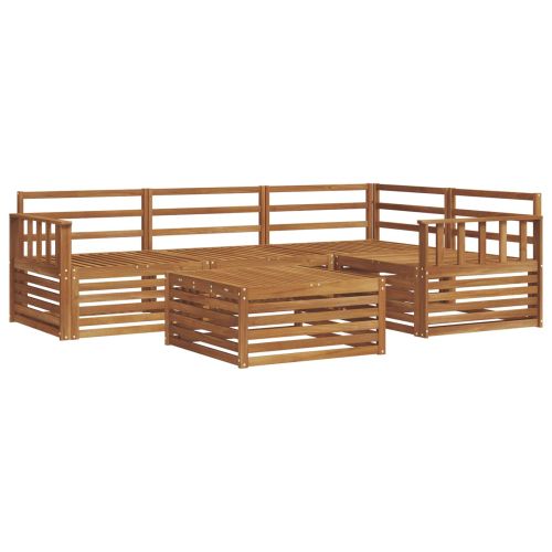 Комплект дивани за открито 5 pcs Естествен