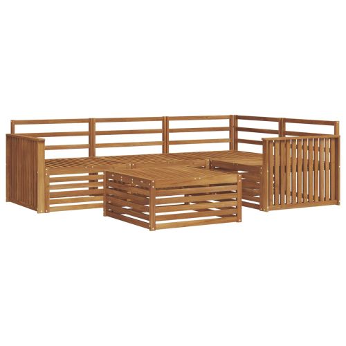 Комплект дивани за открито 5 pcs Естествен