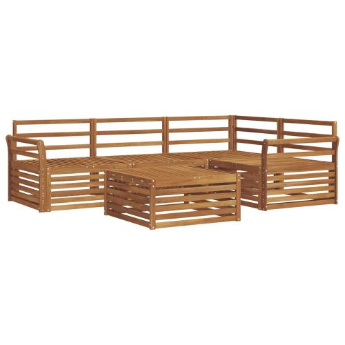 Комплект дивани за открито 5 pcs Естествен