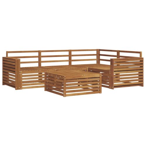 Комплект дивани за открито 5 pcs Естествен