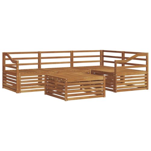 Комплект дивани за открито 5 pcs Естествен